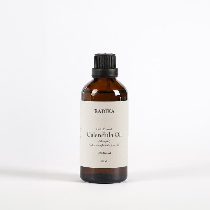 Radika Calendula-Öl, Kaltgepresst, 100% Rein, BIO, natürlich, 30 ml (Körperöl, 30 ml)