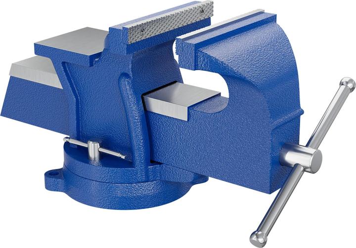 Wiltec Schraubstock Heavy Duty 125mm Klemmbacke Amboss Werkbank HD Spannwerkzeug