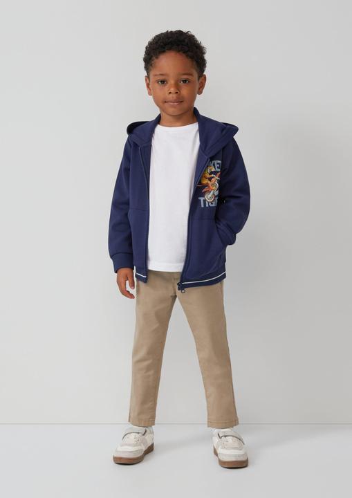 Produktbild s.Oliver Sweatshirt Jacke Sweatjacke aus Interlockjersey mit Frontprint (98)