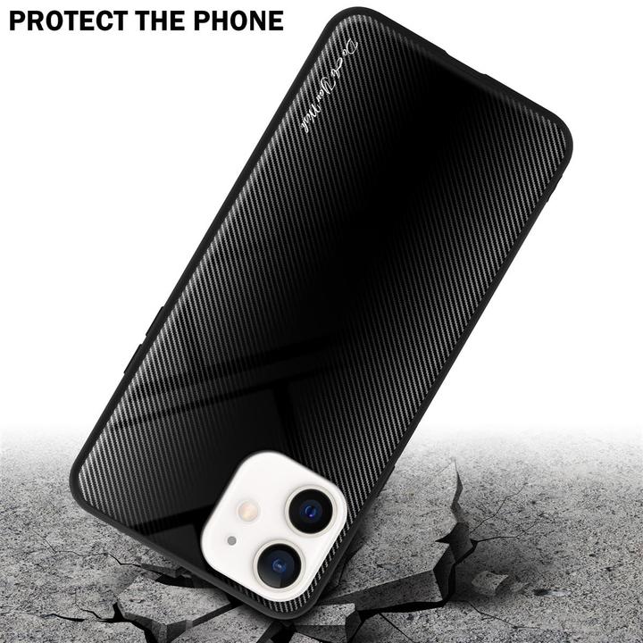 Image du produit Cadorabo TPU Couverture en verre rayé (Apple iPhone 12 mini)