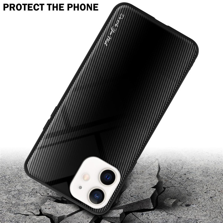 Productafbeelding Cadorabo TPU gestreepte glasplaat (Apple iPhone 12 mini)