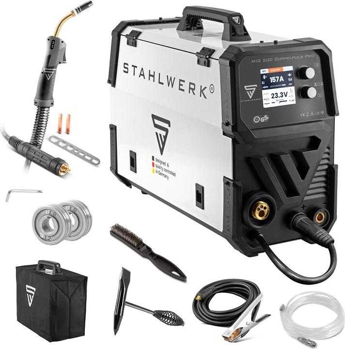 Actual product image Stahlwerk Welding machine MIG MAG 200 double pulse Pro fully synergic 200 ampere