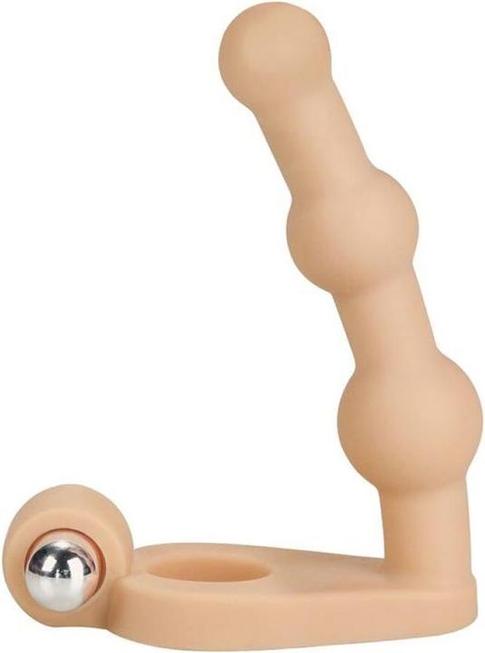 Actual product image Lovetoy Anal Stimulator The Ultra Soft Bead 6 with Vibration Flesh