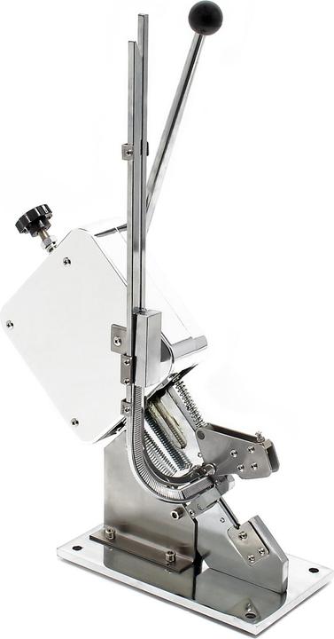 Wiltec Taglia salsicce manuale in acciaio con rivestimento galvanico, incluse 100 clip
