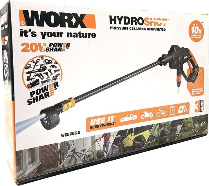 Actual product image Worx WG620E.9 20 V (Rechargeable battery operated)