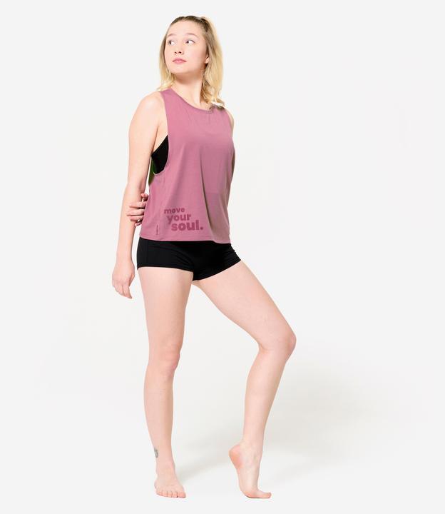 Actual product image Domyos Dance-Top Damen Modern Jazz weiter Armausschnitt - violett (XS)