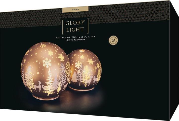 Image du produit STT Glass Ball Set brown 2pcs.