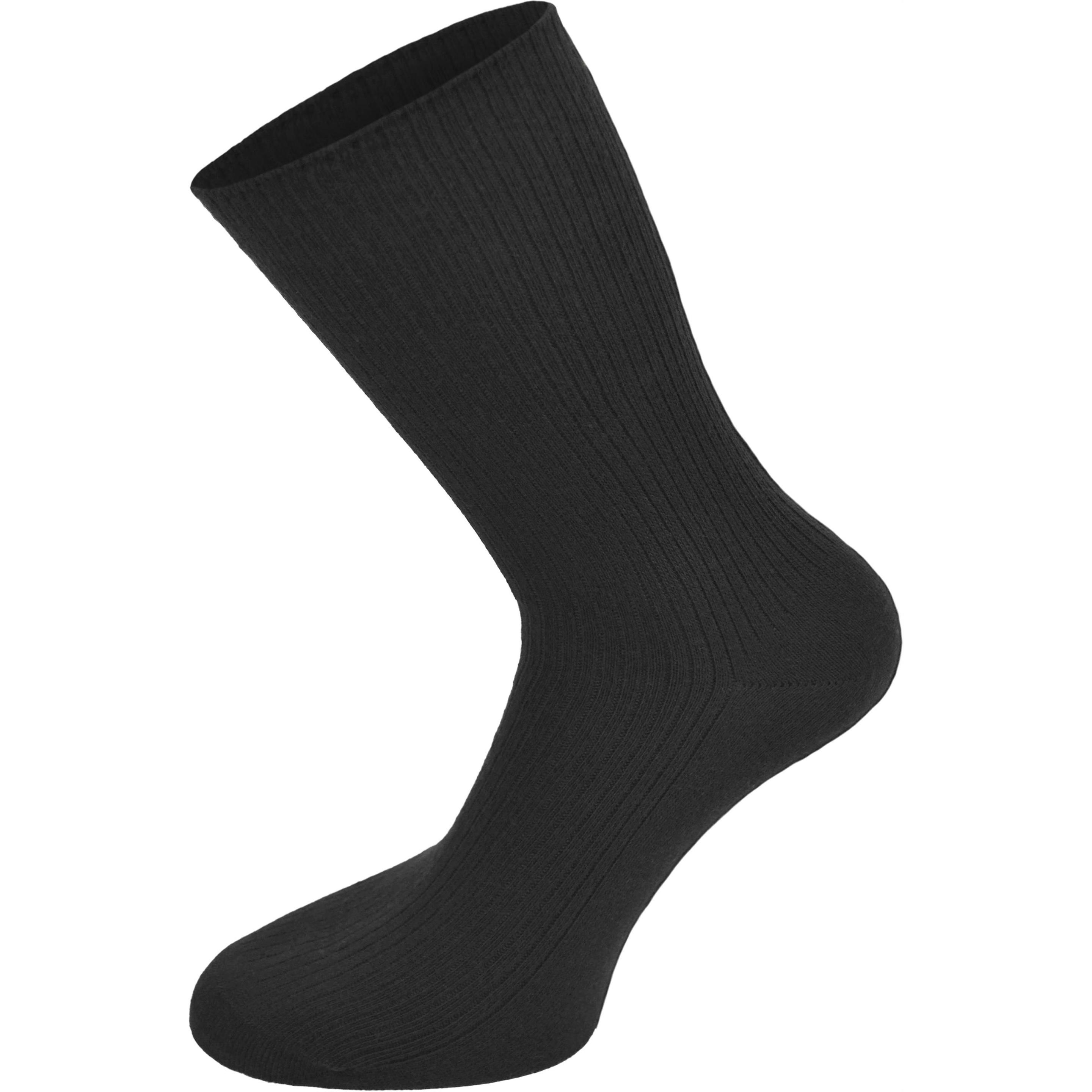 Normani, Herren, Socken, 10 Paar Berufssocken Ripp, Schwarz, (10er Pack, 43 - 46)