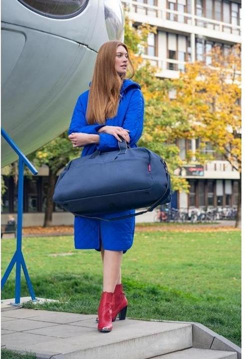 Produktbild reisenthel Reisetasche Overnighter Plus Herringbone Dark Blue (50 l)