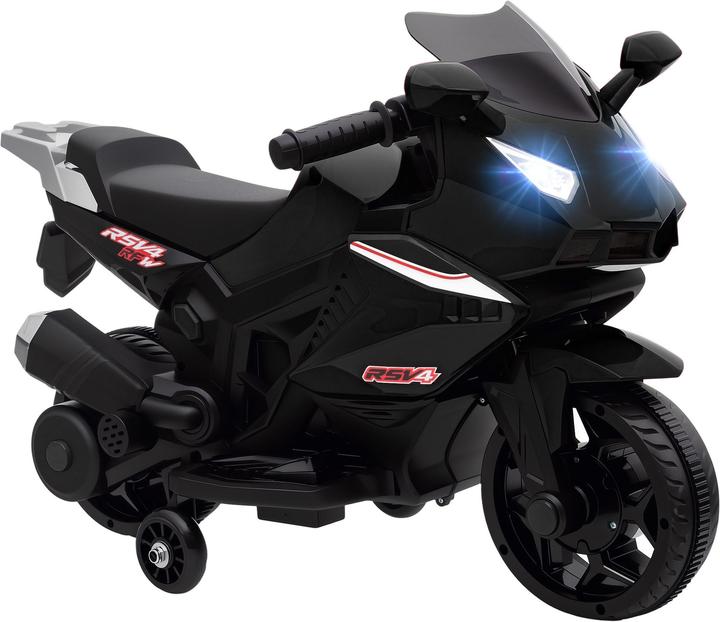 Aiyaplay Kindermotorrad Kunststoff, Stahl Schwarz (6 V)