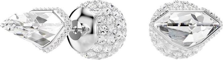Produktbild Swarovski Lucent Oorknopjes mit Pavé und Bal in Weiss (Rhodiumbeschichtet)