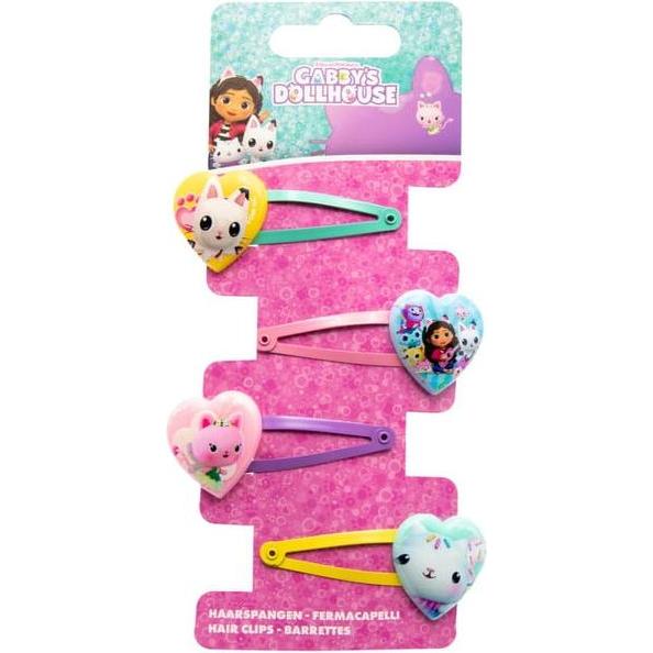 Thumbnail - Gabby's Dollhouse, Haarklammer + Haarclips, 4 Haarspangen