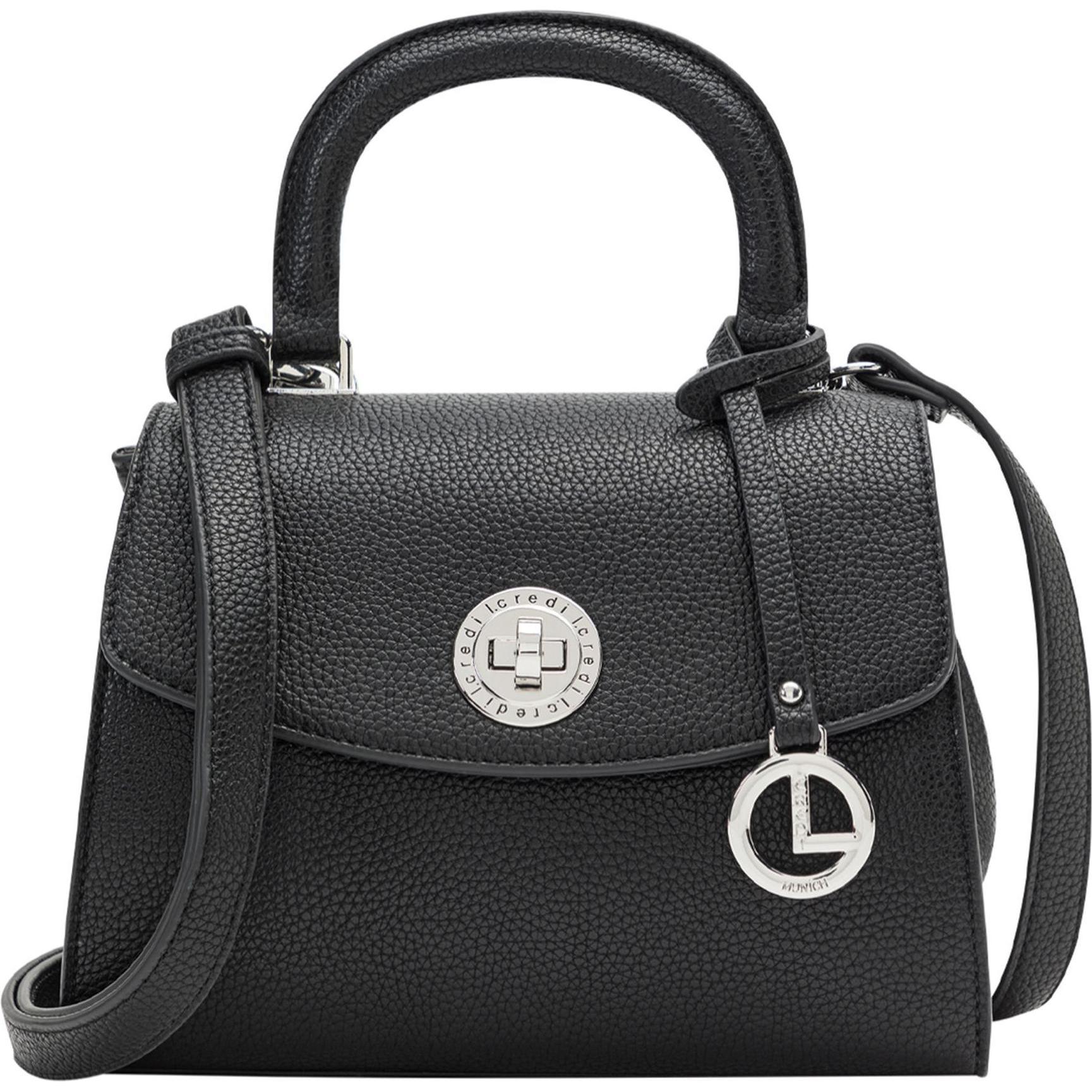 L.Credi, Handtasche, Niella Handtasche 22 cm, Schwarz
