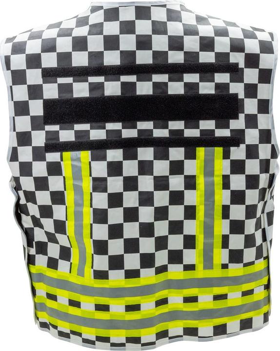 Actual product image Dönges Identification waistcoat, black/white chequered (XXL)