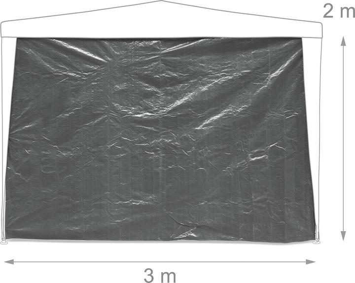 Actual product image Relaxdays 3x Pavilion side wall (10 cm, 300 cm)