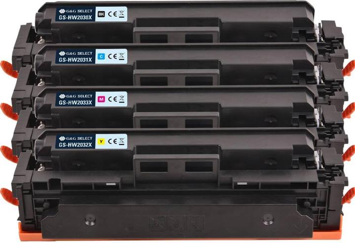 Image du produit G&G Toner remplace HP 415X Combi-Pack compatible noir, cyan, magenta, jaune W2030X/W2031X/W2033X/W (C, CF, M, Y)