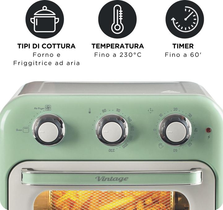 Ariete Vintage Air Fryer Mini- ofen