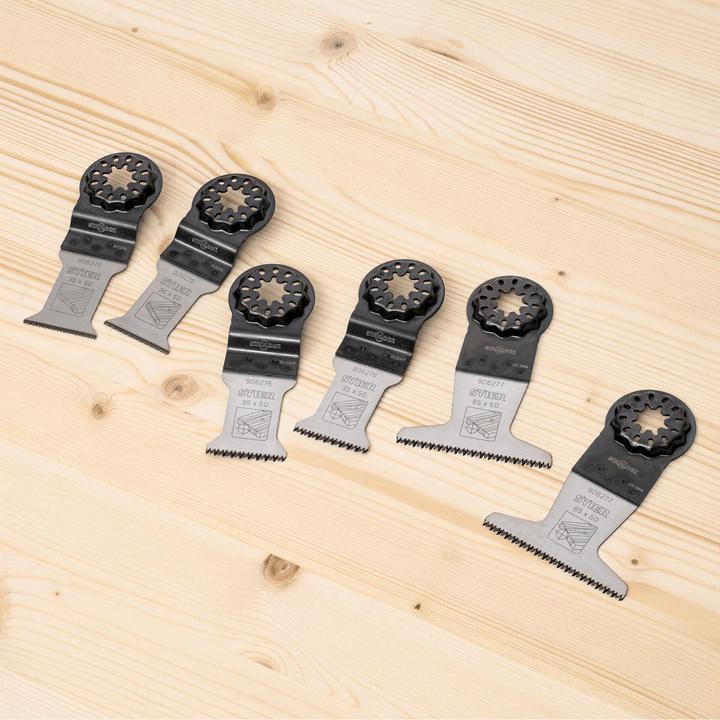 Productafbeelding Stier Starlock Multitool zaagbladen hout 6 stuks.