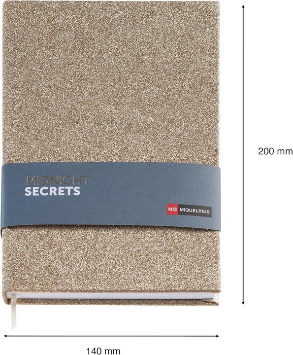 Actual product image Miquelrius Notebook lined glitter (Lined, No binding)