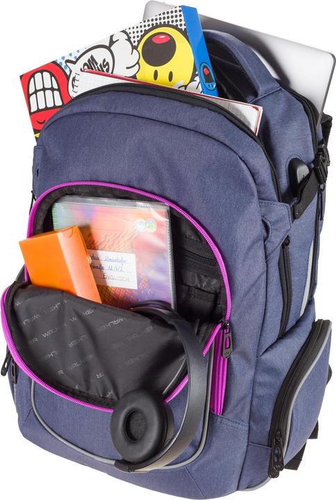 Produktbild Walker Rucksack Campus Evo 33 l, ab 10 Jahren Blue Ivy (33 l)