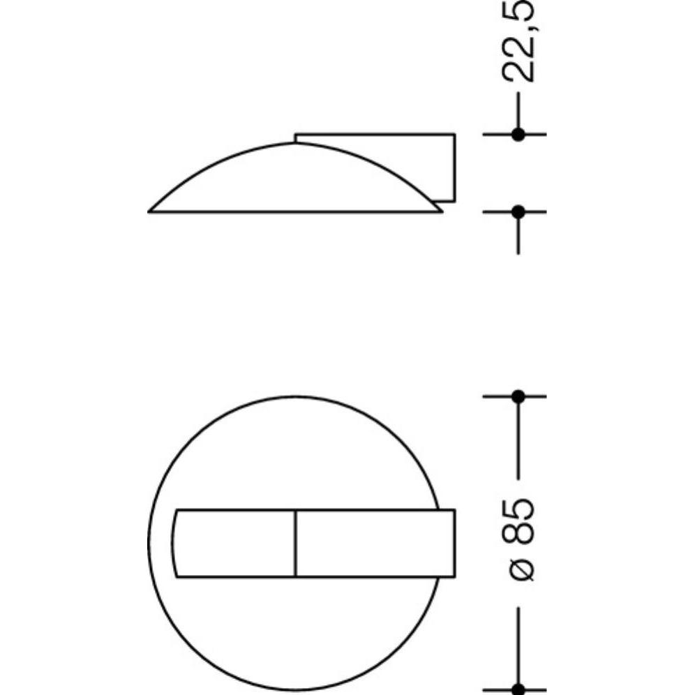 Thumbnail - Hewi, Türstopper, Bodentürpuffer 625 97 D.85mm H.22,5mm Ku.97 lichtgrau Dübelmontage (1 Stück)