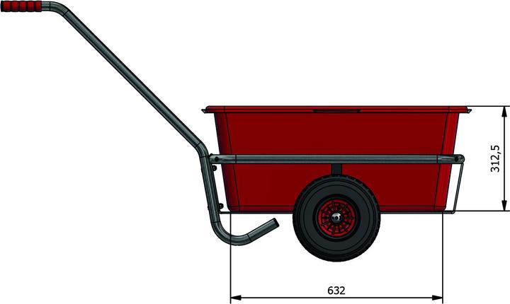 Actual product image Fetra Handcart 6101 (200 kg)