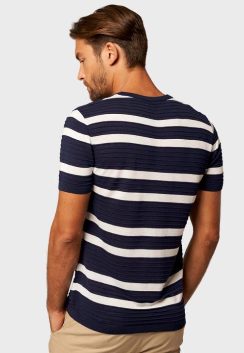 Produktbild Bellemere T-shirt Striped Short-Sleeve Tencel T-Shirt (M)
