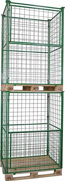 Produktbild eurokraft basic Gitter-Aufsatzrahmen für EUR-Palette