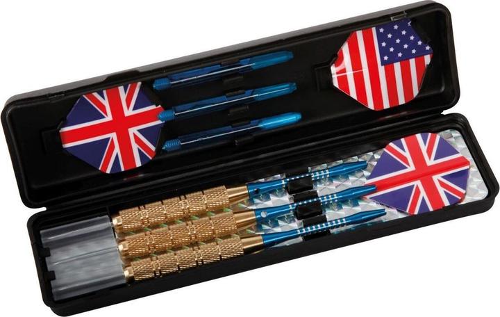 Actual product image New Sports Steel Dart Set Deluxe 22g Blue (22 g)