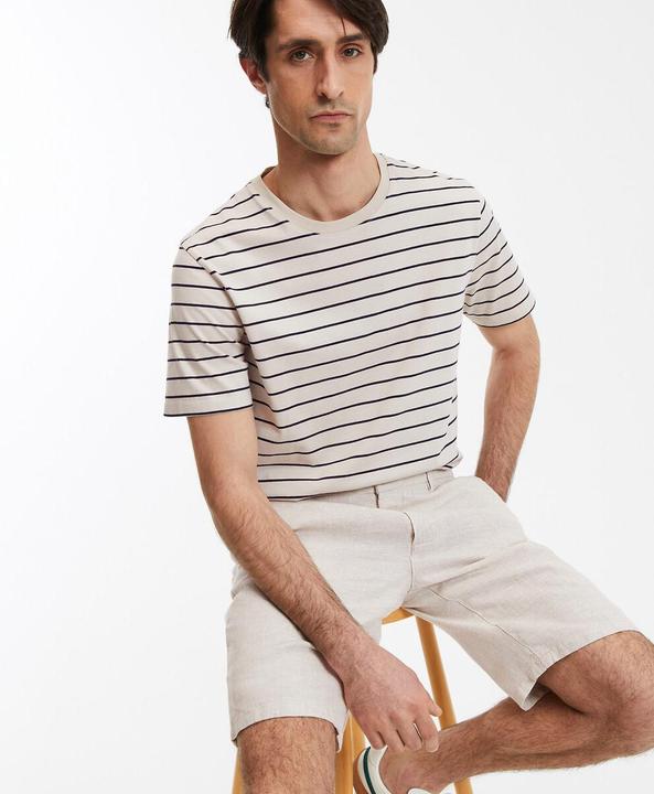 Produktbild La Redoute Collections Gestreiftes T-Shirt mit rundem Ausschnitt (XL)
