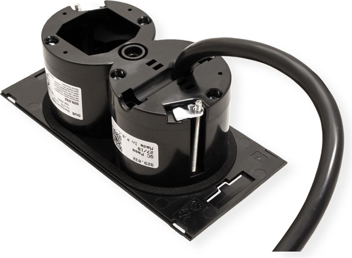 Actual product image Bachmann DUE - 1 AC outputs - Indoor - Type E - Black - 1 piece(s) (1 x, CEE 7/3, CEE 7/5, 2 m)