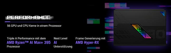 Produktbild ASUS ROG Flow Z13 (13.40", 1000 GB, 128 GB, DE, AMD Ryzen AI Max+ 395)