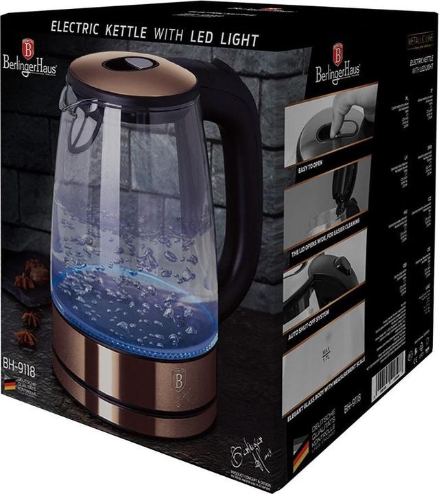 Actual product image BerlingerHaus ELECTRIC KETTLE 1.7l BH-9118 ROSE GOLD (1.70 l)