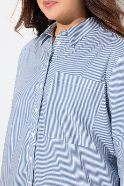 Actual product image Ulla Popken Striped Button Down Shirt (46, 48)