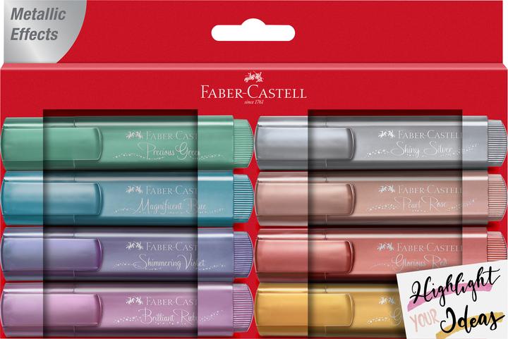 Produktbild Faber-Castell Textmarker 46 Metallic (Mehrfarbig, 5 mm, 8 x)