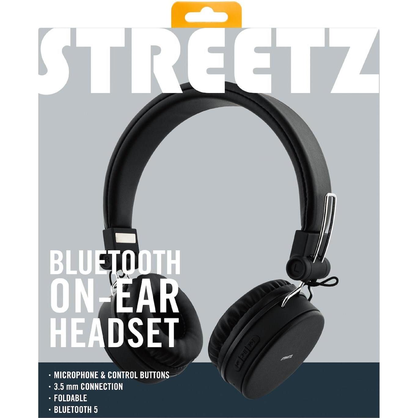 Thumbnail - Streetz HL-BT400 (keine Geräuschunterdrückung, 22 h, Kabelgebunden, Kabellos), Kopfhörer, Schwarz