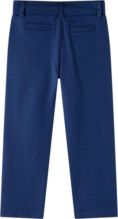 Actual product image vidaXL Children's trousers with drawstring navy blue 140,Material: 95 (140)