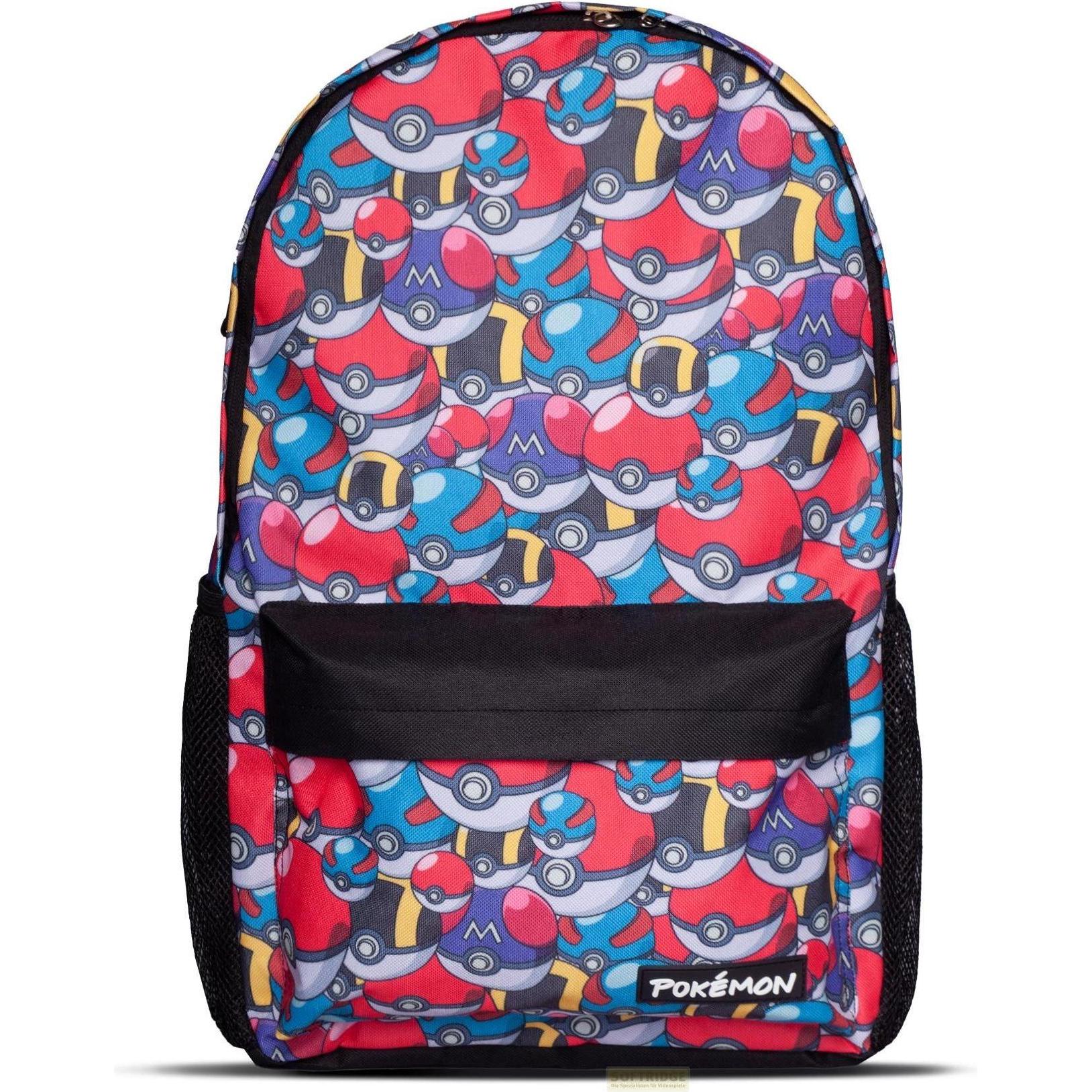 Difuzed, Borsa scuola materna, POKEMON - Pokeball - Sac à Dos, Nero