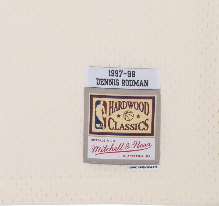 Immagine prodotto Mitchell & Ness Maglia Swingman Uomo dei Chicago Bulls Dennis Rodman, colore bianco sporco della squadra (M)