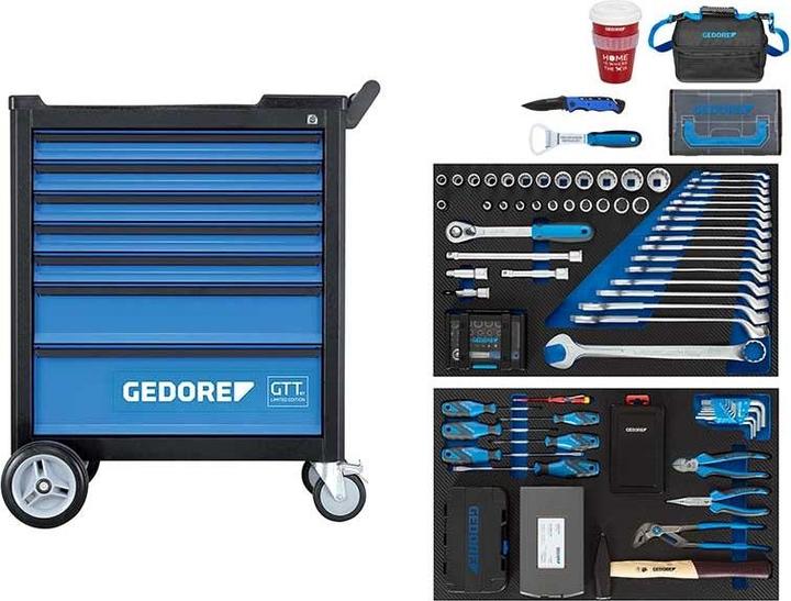 Gedore GTT B-S-177 Werkzeugwagen mit 177-teiligen Sortiment (177 x)