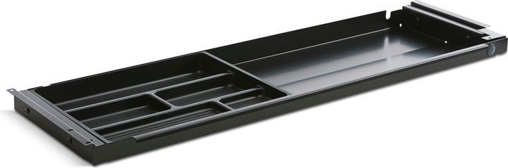 Actual product image TecLines TUS001B Under-counter drawer with plastic insert L, black