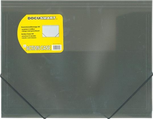 B.N.T. Plastic folder bnt Docusmart smoke w/3 flaps