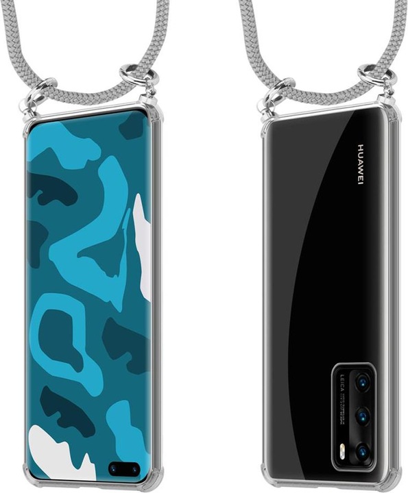 Produktbild Cadorabo TPU Handy Kette SILBER Cover