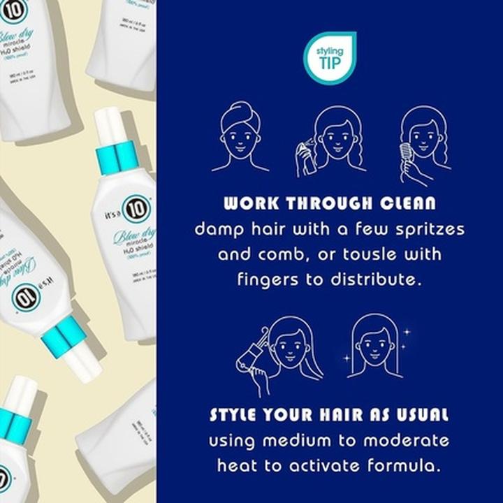 Immagine prodotto Paul Mitchell Cura dei capelli Miracle Blow Dry H2O Shield Humidity Control De-Frizz 180ml (180 ml)