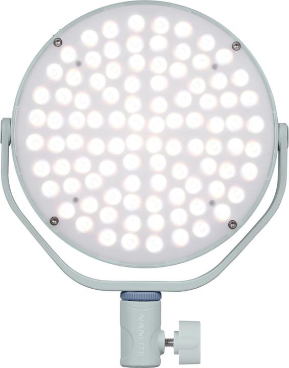 Actual product image Nanlite Miro 30C LED Full-Colour Round Panel Light (Mint Blue)