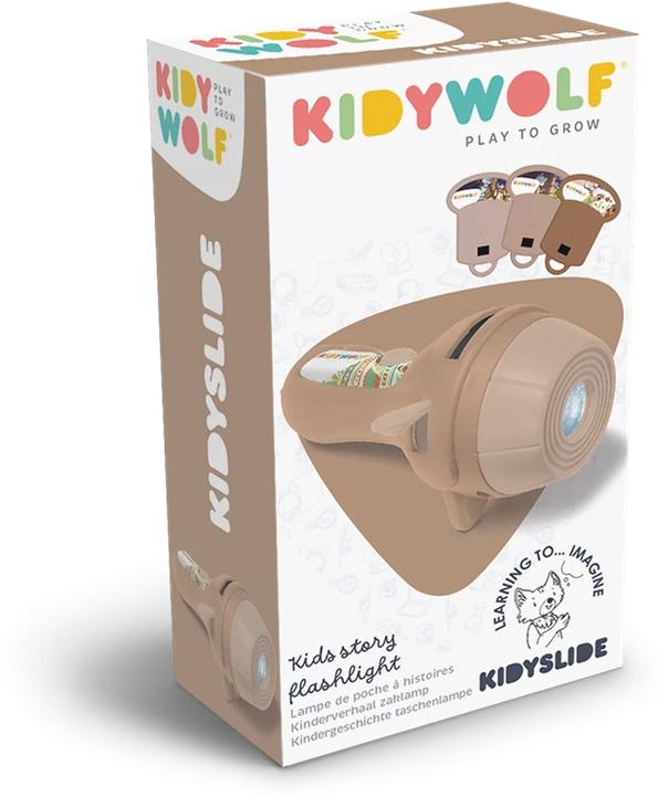 Actual product image Kidywolf Projector torch brown incl. 3 screens (19 cm)