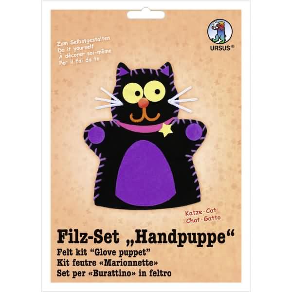 Ursus Filzset Handpuppe Katze
