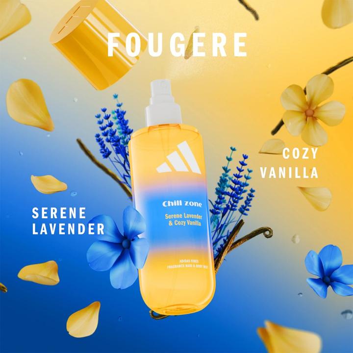Immagine prodotto Adidas Vibes Chill Zone Profumo per Capelli e Corpo (236 ml, Spray corpo, Spray profumato per corpo e capelli)