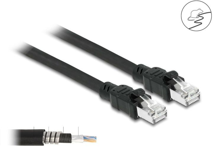Produktbild Delock Netzwerkkabel RJ45 Cat.6A F/UTP mit innerem Metallmantel 2 m (F/UTP, CAT6a, 2 m)