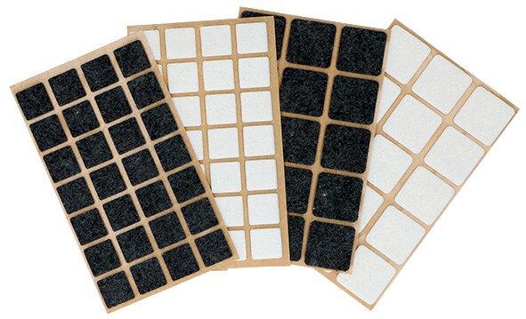 OK-Line Viltglijders vierkant, zelfklevend (Vilten glijders, 15 Pcs.)